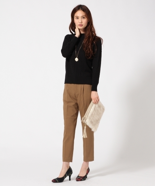 GLOBAL WORK（グローバルワーク）の「TRテーパードパンツ/719273（その他パンツ・レディース・ブラウン/ライトグレー/ネイビー/カーキ/ブラック・MEDIUM/SMALL/LARGE）」の8枚目の写真