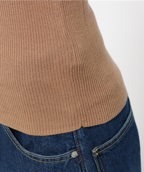 earth music&ecology（アースミュージックアンドエコロジー）の「【2016Autumn】フリルミニハイネックリブニットプルオーバー（ニット/セーター・レディース・レッド/ライトグレー/アイボリー/ブラック/ネイビー/ライトピンク/ライトベージュ/カーキ/ブルーグリーン/サックスブルー・M/S）」の16枚目の写真