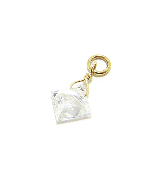 agete（アガット）の「ピアスチャーム（9411763/10094117063）（チャーム・レディース・ホワイト・FREE）」の4枚目の写真