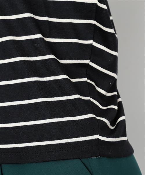 ADAM ET ROPE'（アダムエロペ）の「ウォッシャブルウールボーダープルオーバー（Tシャツ/カットソー・レディース・ブラック系その他/ホワイト系その他/ブラック/ピンク/ホワイト・F/FREE）」の17枚目の写真