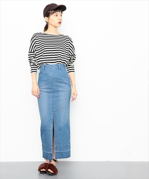 ADAM ET ROPE'（アダムエロペ）の「ウォッシャブルウールボーダープルオーバー（Tシャツ/カットソー・レディース・ブラック系その他/ホワイト系その他/ブラック/ピンク/ホワイト・F/FREE）」の18枚目の写真