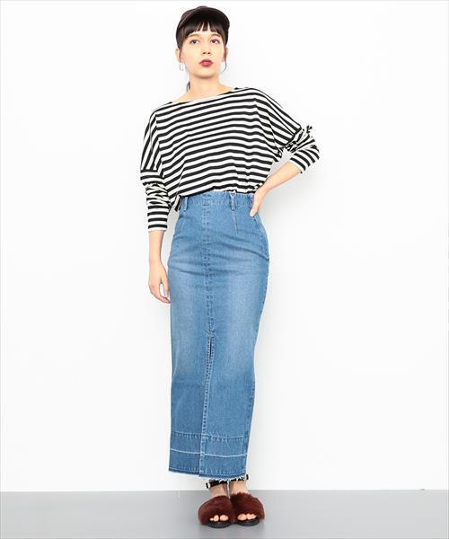 ADAM ET ROPE'（アダムエロペ）の「ウォッシャブルウールボーダープルオーバー（Tシャツ/カットソー・レディース・ブラック系その他/ホワイト系その他/ブラック/ピンク/ホワイト・F/FREE）」の21枚目の写真