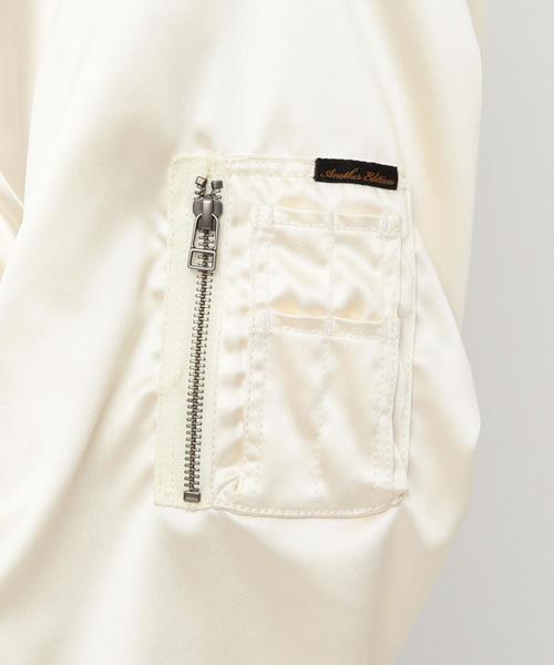 Another Edition(アナザーエディション)の「サテンショートMA-1 ◆(MA-1・レディース・ブラック/オフホワイト・SMALL/MEDIUM)」の15枚目の写真