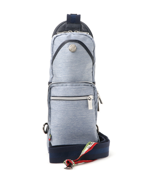 Orobianco（オロビアンコ）の「【Orobianco　オロビアンコ】　GIACOMIO 13-H(JEANS)　ジーンズ調素材　ボディバッグ　モノレール　/　90429（ボディバッグ/ウエストポーチ・メンズ・ネイビー/ブルー系その他/ブラック/ライトブルー・FREE）」の3枚目の写真