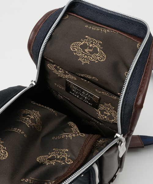 Orobianco（オロビアンコ）の「【Orobianco　オロビアンコ】　GIACOMIO 13-H(JEANS)　ジーンズ調素材　ボディバッグ　モノレール　/　90429（ボディバッグ/ウエストポーチ・メンズ・ネイビー/ブルー系その他/ブラック/ライトブルー・FREE）」の14枚目の写真