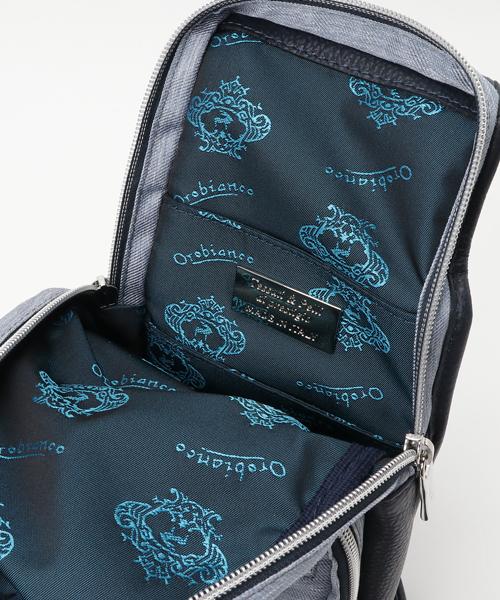 Orobianco（オロビアンコ）の「【Orobianco　オロビアンコ】　GIACOMIO 13-H(JEANS)　ジーンズ調素材　ボディバッグ　モノレール　/　90429（ボディバッグ/ウエストポーチ・メンズ・ネイビー/ブルー系その他/ブラック/ライトブルー・FREE）」の15枚目の写真