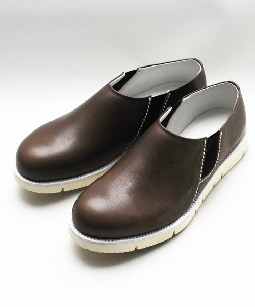 OURET(オーレット)の「OIL LEATHER VIBRAM SOLE SIDE GORE PLAIN TOE(ブーツ・メンズ・ブラック/グレー系その他/グリーン/ボルドー・42/43/41)」の5枚目の写真