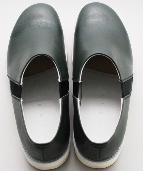 OURET(オーレット)の「OIL LEATHER VIBRAM SOLE SIDE GORE PLAIN TOE(ブーツ・メンズ・ブラック/グレー系その他/グリーン/ボルドー・42/43/41)」の15枚目の写真