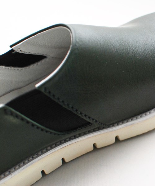 OURET(オーレット)の「OIL LEATHER VIBRAM SOLE SIDE GORE PLAIN TOE(ブーツ・メンズ・ブラック/グレー系その他/グリーン/ボルドー・42/43/41)」の18枚目の写真