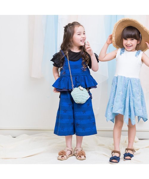 apres les cours（アプレレクール）の「袖フリルＴシャツ（Tシャツ/カットソー・キッズ・その他/カーキ/ブラック/オフホワイト/サーモンピンク・100/120/130/140/90/110/80）」の18枚目の写真