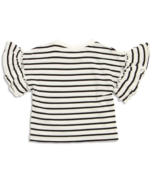 apres les cours（アプレレクール）の「袖フリルＴシャツ（Tシャツ/カットソー・キッズ・その他/カーキ/ブラック/オフホワイト/サーモンピンク・100/120/130/140/90/110/80）」の17枚目の写真