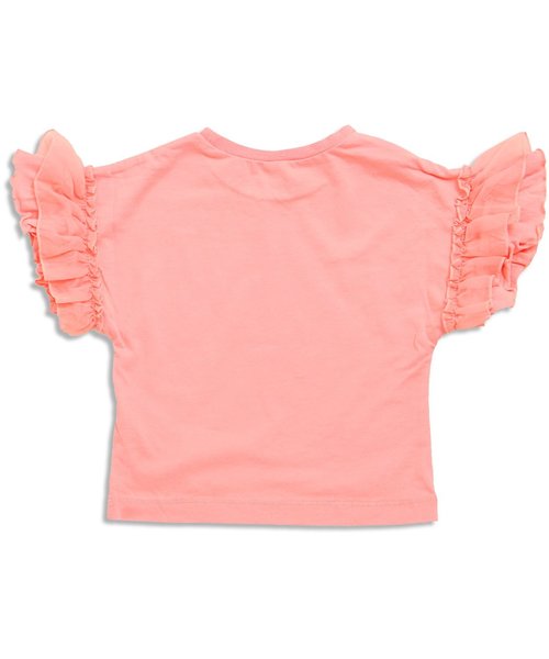 apres les cours（アプレレクール）の「袖フリルＴシャツ（Tシャツ/カットソー・キッズ・その他/カーキ/ブラック/オフホワイト/サーモンピンク・100/120/130/140/90/110/80）」の7枚目の写真