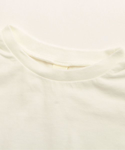 apres les cours（アプレレクール）の「袖フリルＴシャツ（Tシャツ/カットソー・キッズ・その他/カーキ/ブラック/オフホワイト/サーモンピンク・100/120/130/140/90/110/80）」の8枚目の写真