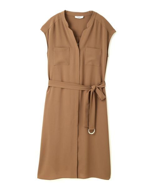 NATURAL BEAUTY BASIC(ナチュラルビューティーベーシック)の「【and GIRL6月号掲載】スキッパーシャツワンピース(シャツワンピース・レディース・ブラック/カーキ/ブラウン・MEDIUM/SMALL)」の19枚目の写真