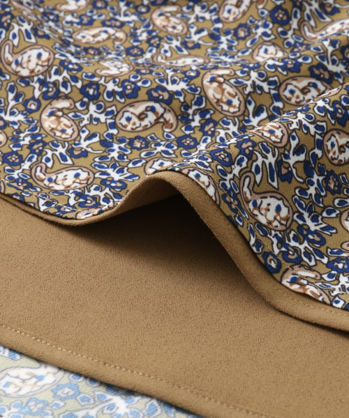 URBAN RESEARCH（アーバンリサーチ）の「ペイズリーバイカラースカート（スカート・レディース・ベージュ/ネイビー・FREE）」の8枚目の写真