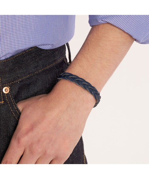 IL BISONTE(イルビゾンテ)の「IL BISONTE / ORIGINAL LEATHER / ブレスレット(ブレスレット・レディース・ブラック/ダークブラウン/レッド/オリーブ/ネイビー/グレー/グリーン/オレンジ/ナチュラル/ライトブラウン/レンガ/その他/ホワイト・2/1/FREE)」の14枚目の写真