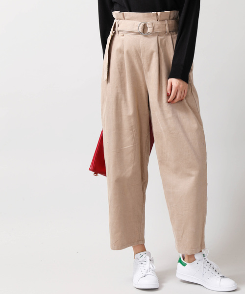 WEGO(ウィゴー)の「WEGO/コーデュロイペグトップパンツ(その他パンツ・レディース・ネイビー/ライトピンク/ライトベージュ・FREE)」の2枚目の写真