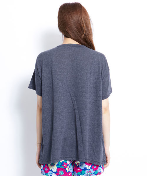 MILKFED.（ミルクフェド）の「BF S/S TEE DRIP CRANIUM（Tシャツ/カットソー・レディース・アッシュグレー/レッド/ネイビー・SMALL/MEDIUM）」の5枚目の写真