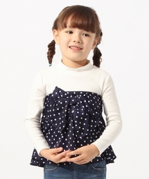 【キッズ】リボンビスチェレイヤー長袖/777517