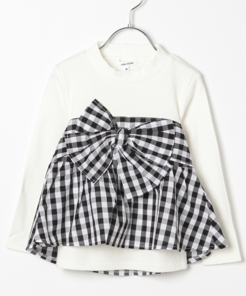 GLOBAL WORK（グローバルワーク）の「【キッズ】リボンビスチェレイヤー長袖/777517（Tシャツ/カットソー・キッズ・ブラック/その他1/ネイビー・MEDIUM/LARGE/SMALL/X-LARGE/XX-LARGE）」の15枚目の写真