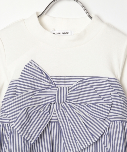 GLOBAL WORK（グローバルワーク）の「【キッズ】リボンビスチェレイヤー長袖/777517（Tシャツ/カットソー・キッズ・ブラック/その他1/ネイビー・MEDIUM/LARGE/SMALL/X-LARGE/XX-LARGE）」の13枚目の写真