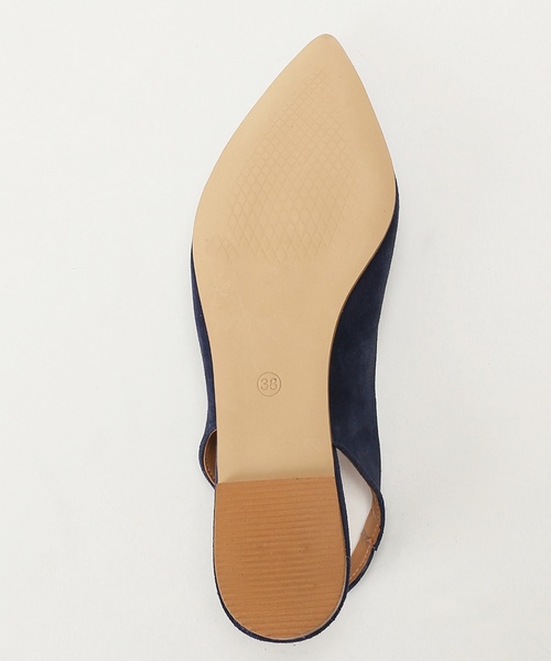 SLOBE IENA(スローブイエナ)の「DEPP ポインテッドバックストラップシューズ◆(その他シューズ・レディース・ネイビー/ピンク・36/37/38)」の3枚目の写真