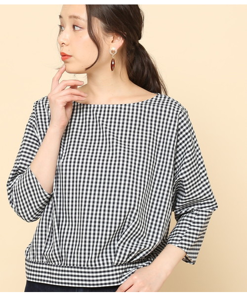ROPE' PICNIC(ロペピクニック)の「ツイストブラウス(シャツ/ブラウス・レディース・ブルー系その他/イエロー系その他/ブルー系その他2・36/38)」の3枚目の写真