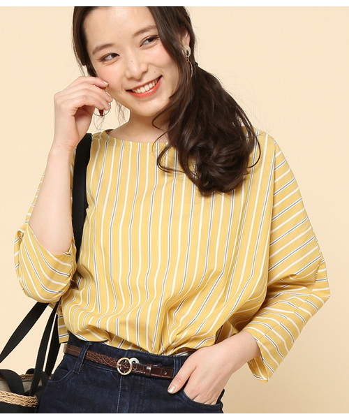 ROPE' PICNIC(ロペピクニック)の「ツイストブラウス(シャツ/ブラウス・レディース・ブルー系その他/イエロー系その他/ブルー系その他2・36/38)」の2枚目の写真