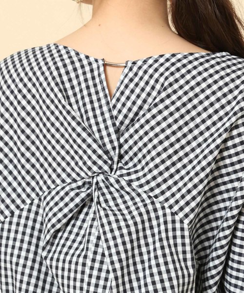 ROPE' PICNIC(ロペピクニック)の「ツイストブラウス(シャツ/ブラウス・レディース・ブルー系その他/イエロー系その他/ブルー系その他2・36/38)」の6枚目の写真