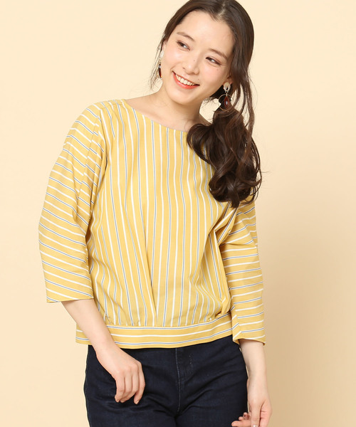 ROPE' PICNIC(ロペピクニック)の「ツイストブラウス(シャツ/ブラウス・レディース・ブルー系その他/イエロー系その他/ブルー系その他2・36/38)」の11枚目の写真