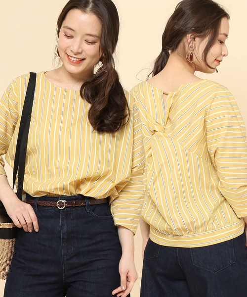 ROPE' PICNIC(ロペピクニック)の「ツイストブラウス(シャツ/ブラウス・レディース・ブルー系その他/イエロー系その他/ブルー系その他2・36/38)」の13枚目の写真