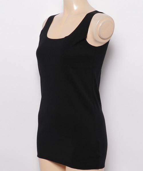 RIVE DROITE（リヴドロワ）の「シームレスタンク-（Tシャツ/カットソー・レディース・オフホワイト/ライトグレー/カーキ/チャコールグレー/ブラック・FREE）」の7枚目の写真