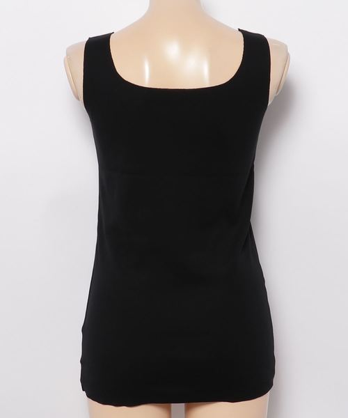 RIVE DROITE（リヴドロワ）の「シームレスタンク-（Tシャツ/カットソー・レディース・オフホワイト/ライトグレー/カーキ/チャコールグレー/ブラック・FREE）」の6枚目の写真