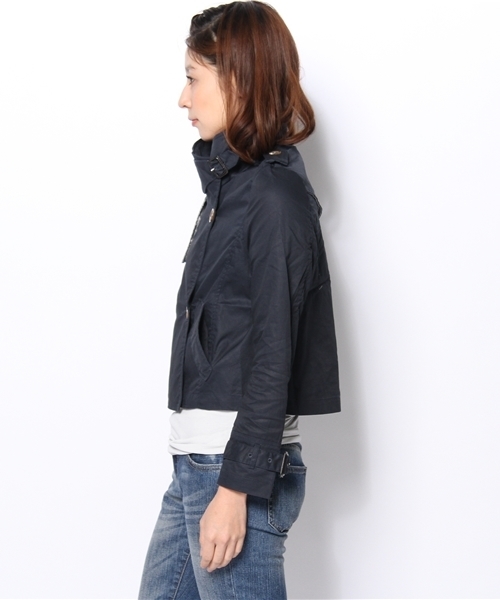 mystic(ミスティック)の「【mystic】 スタンドカラーSトレンチ(トレンチコート・レディース・ベージュ/グレー/ネイビー・フリ-)」の5枚目の写真