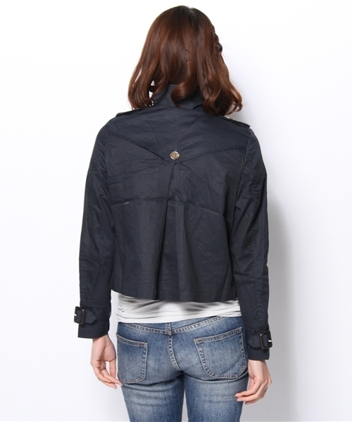 mystic(ミスティック)の「【mystic】 スタンドカラーSトレンチ(トレンチコート・レディース・ベージュ/グレー/ネイビー・フリ-)」の6枚目の写真