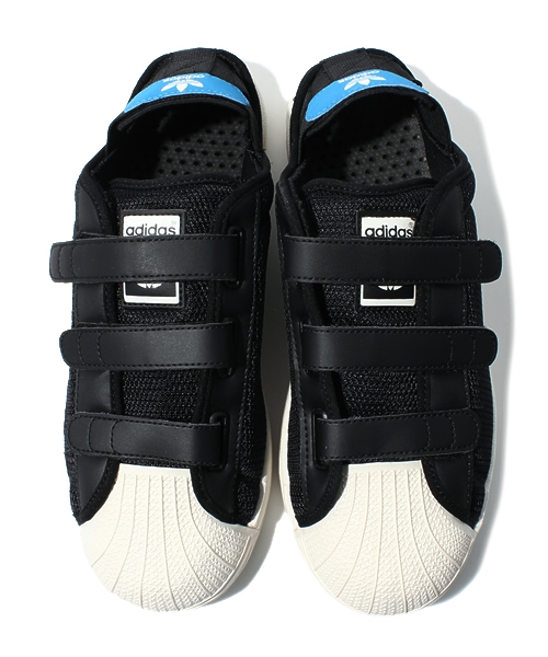 ADIDAS メンズ スーパースター スリッポンサンダル 再生可能素材 adidas SUPERSTAR SLIP ON W／アディダス スーパースター