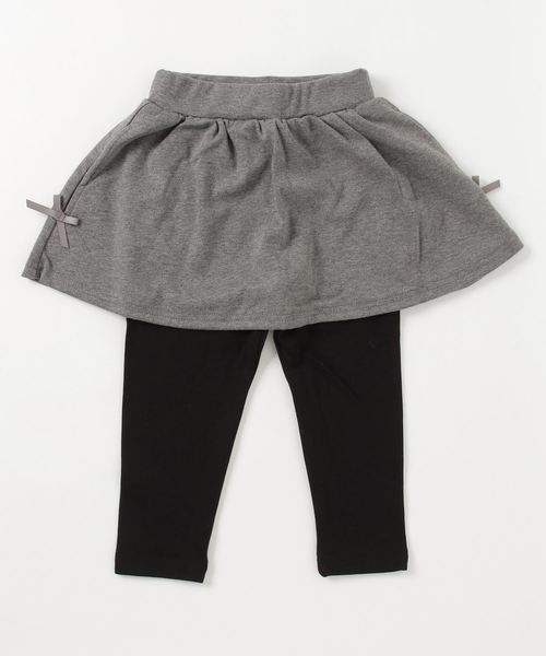 Catherine Cottage（キャサリンコテージ）の「両側ポケット付き10分丈フレアスカートレギンス（スカート・キッズ・ブラック/ネイビー/グレー/レッド/ミント/ピンク系その他/ライラック/パープル系その他2/ピンク系その他2・90/100/110/120/130/140/150/160）」の13枚目の写真