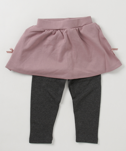 Catherine Cottage（キャサリンコテージ）の「両側ポケット付き10分丈フレアスカートレギンス（スカート・キッズ・ブラック/ネイビー/グレー/レッド/ミント/ピンク系その他/ライラック/パープル系その他2/ピンク系その他2・90/100/110/120/130/140/150/160）」の6枚目の写真