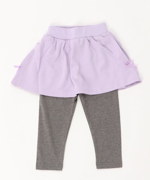 Catherine Cottage（キャサリンコテージ）の「両側ポケット付き10分丈フレアスカートレギンス（スカート・キッズ・ブラック/ネイビー/グレー/レッド/ミント/ピンク系その他/ライラック/パープル系その他2/ピンク系その他2・90/100/110/120/130/140/150/160）」の7枚目の写真