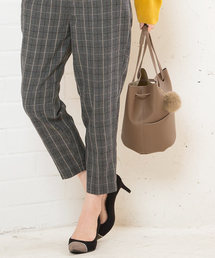 KOBE LETTUCE | エコファーポンポン付き2wayバケツ型デザイン巾着バッグ＊レディース/ショルダーバッグ/ハンドバッグ/鞄[B1205]神戸レタス(ハンドバッグ)