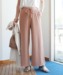 andme | リブニットソーワイドパンツ ウエストゴム(その他パンツ)