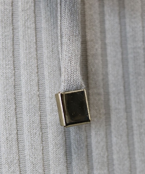 andme（アンドミー）の「カットリブニットソーワイドパンツ（その他パンツ・レディース・ネイビー/カーキ/グレー系その他/ブラック/ベージュ/ライトブラウン/グリーン/ブルー系その他/チャコールグレー/ブラウン・M/L）」の14枚目の写真