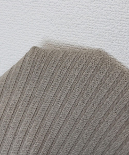 andme（アンドミー）の「カットリブニットソーワイドパンツ（その他パンツ・レディース・ネイビー/カーキ/グレー系その他/ブラック/ベージュ/ライトブラウン/グリーン/ブルー系その他/チャコールグレー/ブラウン・M/L）」の18枚目の写真