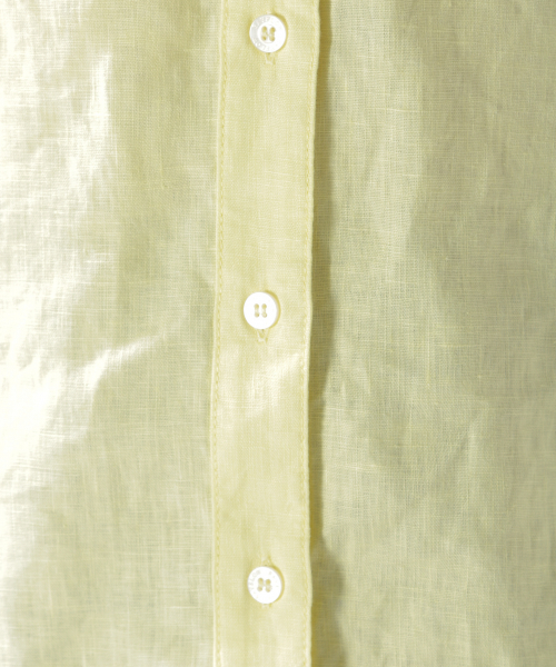 BAYFLOW(ベイフロー)の「リネンシャツ(シャツ/ブラウス・レディース・ホワイト/カーキ/ブルー/ネイビー/イエロー・SMALL/MEDIUM)」の19枚目の写真