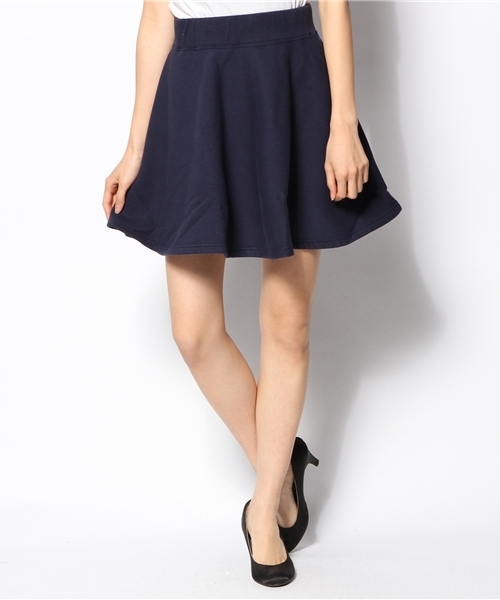 Another Edition(アナザーエディション)の「AE SWEAT フレアー SK(スカート・レディース・ネイビー/オフホワイト/ダークグレー・フリー)」の3枚目の写真