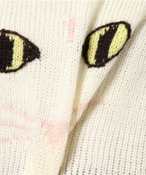 L.D.S.(エルディーエス)の「ネコS丈KNIT(ニット/セーター・レディース・ホワイト系/パープル系/ブラック系・FREE)」の6枚目の写真