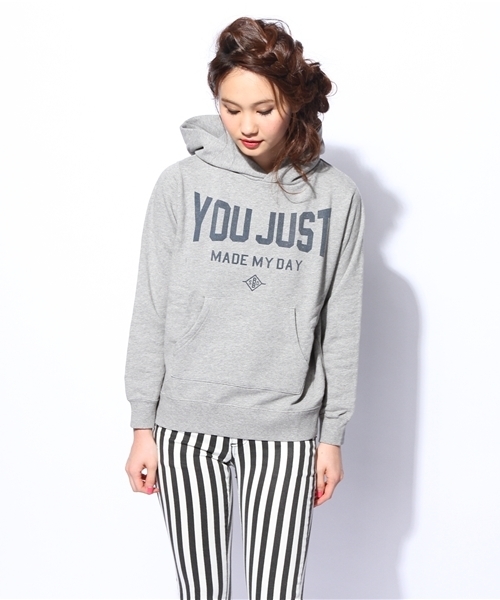 ROSE BUD（ローズバッド）の「S-LCTT-13233 YOU JUST PARKA（パーカー・レディース・グレー/ネイビー・ONE SIZE）」の5枚目の写真