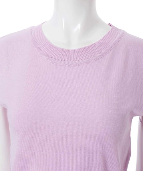 fifth（フィフス）の「コンパクトフレンチスリーブサマーニット（ニット/セーター・レディース・ラベンダー/ホワイト/ブラック/グレー・MEDIUM）」の18枚目の写真