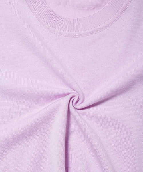 fifth（フィフス）の「コンパクトフレンチスリーブサマーニット（ニット/セーター・レディース・ラベンダー/ホワイト/ブラック/グレー・MEDIUM）」の10枚目の写真