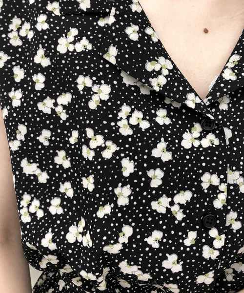 one after another NICE CLAUP(ワンアフターアナザーナイスクラップ)の「【ZOZO限定】フレンチスリーブ開襟ワンピース(ワンピース・レディース・ブラック系その他/ベージュ/イエロー系その他/ピンク系その他/ストライプ/ベージュ系その他・FREE)」の17枚目の写真